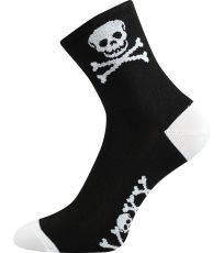 Unisex vzorované športové ponožky Ralf X Voxx lebka
