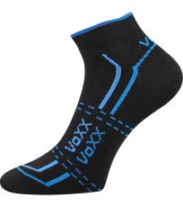 Unisex športové ponožky - 3 páry Rex 11 VoXX® čierna