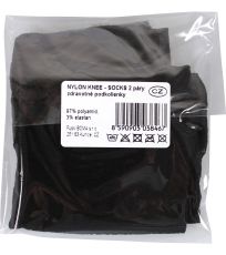 Silonové podkolienky - 2 páry NYLON 20DEN Lady B nero