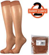 Silonové podkolienky - 2 páry NYLON 20DEN Lady B