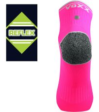 Unisex športové ponožky - 3 páry Ray Voxx neón ružová