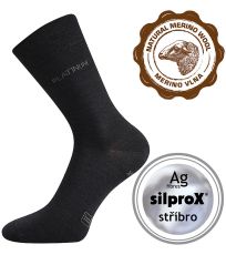 Unisex ponožky z merino vlny - 3 páry Dewool Lonka čierna