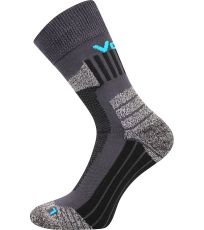Unisex trekingové ponožky Egoist L+P Voxx tmavo šedá/TYRKYS
