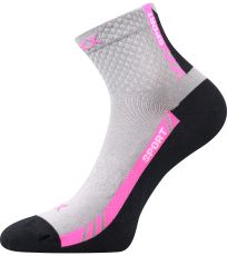 Unisex športové ponožky - 3 páry Pius Voxx svetlo šedá II