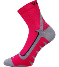 Unisex športové ponožky - 3 páry Kryptox Voxx magenta/sivá
