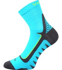 Unisex športové ponožky - 3 páry Kryptox VoXX® tyrkys/neón zelená