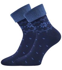 Dámske teplé ponožky Frotana Lonka moon blue