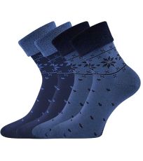Dámske teplé ponožky Frotana Lonka moon blue