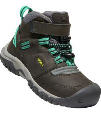 Detská trekingová obuv RIDGE FLEX MID WP KEEN magnet/greenlake