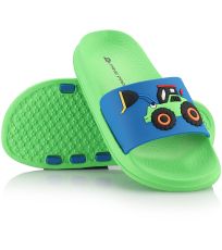 Detské papuče OKIFO ALPINE PRO neon green gecko
