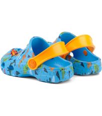 Detské sandály LITTLE FROG COQUI Lt. Blue/Lt. Orange