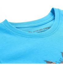 Detské tričko z organickej bavlny ECOMO 3 ALPINE PRO neon atomic blue