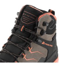 Unisex vysoká outdoorová kožená obuv CREDE ALPINE PRO Fungi