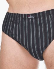 Pánske slipy so širším bokom 71135P GINA Čierna-šalvia