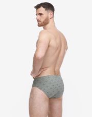 Pánske slipy so širším bokom 71139P GINA Šedá-tm. šedá