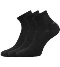 Unisex športové ponožky - 3 páry Metym VoXX® čierna
