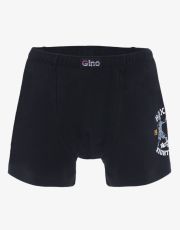 Chlapčenské boxerky s dlhšou nohavičkou 64006P GINA Čierna-biela