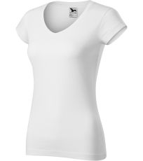 Dámske tričko FIT V-NECK Malfini biela