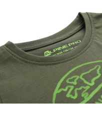 Detské tričko z organickej bavlny ECOMO 2 ALPINE PRO rifle green