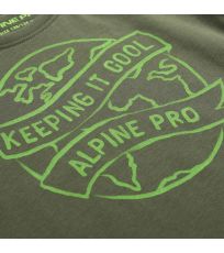 Detské tričko z organickej bavlny ECOMO 2 ALPINE PRO rifle green