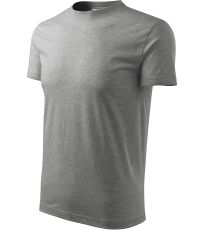 Unisex tričko Base RIMECK tmavo šedý melír