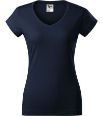 Dámske tričko FIT V-NECK Malfini námorná modrá