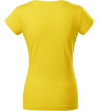 Dámske tričko FIT V-NECK Malfini žltá