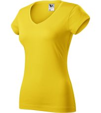 Dámske tričko FIT V-NECK Malfini žltá