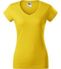 Dámske tričko FIT V-NECK Malfini žltá