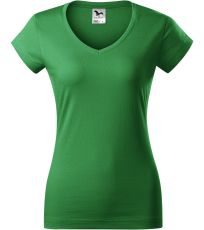 Dámske tričko FIT V-NECK Malfini stredne zelená