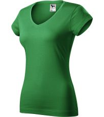 Dámske tričko FIT V-NECK Malfini stredne zelená