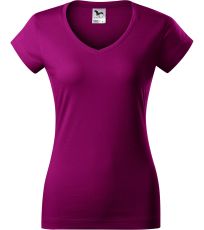 Dámske tričko FIT V-NECK Malfini fuchsia red