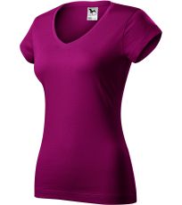 Dámske tričko FIT V-NECK Malfini fuchsia red