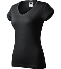 Dámske tričko FIT V-NECK Malfini eben šedá