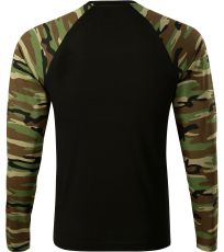 Triko unisex Camouflage LS Malfini camouflage brown