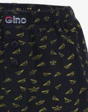 Chlapčenské voľné trenírky 65016P GINA čierna petrolejová