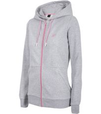 Dámska mikina H4Z19-BLD003 4F COLD LIGHT GREY