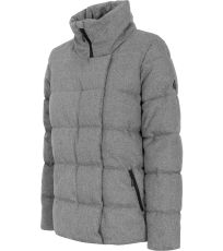 Dámska zimná bunda HOZ19-KUDP604 Outhorn middle grey melange