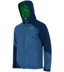 Pánska lyžiarska bunda T4Z16-KUMN004 4F DENIM MELANGE