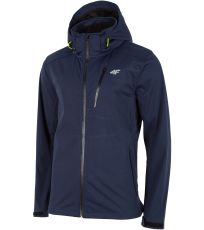 Pánska softshellová bunda H4Z19-SFM004 4F DARK BLUE MELANGE
