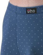Pánske boxerky s dlhšou nohavičkou 74172P GINA tm. popol sv. šedá