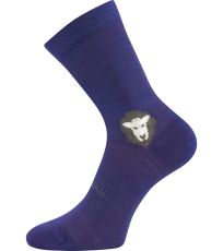 Detské športové ponožky - 3 páry Barefootik merino VoXX® fialová