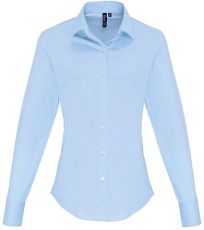 Dámska bavlnená košeľa s dlhým rukávom PR344 Premier Workwear