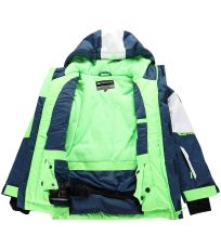 Detská lyžiarska bunda s PTX membránou DEARO ALPINE PRO neon green gecko