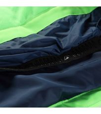 Detská lyžiarska bunda s PTX membránou DEARO ALPINE PRO neon green gecko