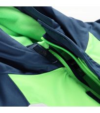 Detská lyžiarska bunda s PTX membránou DEARO ALPINE PRO neon green gecko