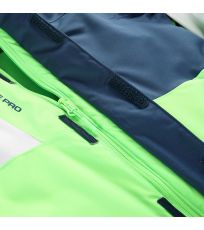 Detská lyžiarska bunda s PTX membránou DEARO ALPINE PRO neon green gecko