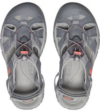 Dámske letné hybridné sandále RAVINE H2 WOMEN KEEN steel grey/coral