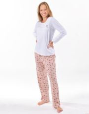 Dámske dlhé pyžamo 19167P GINA