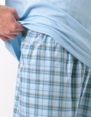 Pánske krátke pyžamo 79188P GINA Pomienková-biela